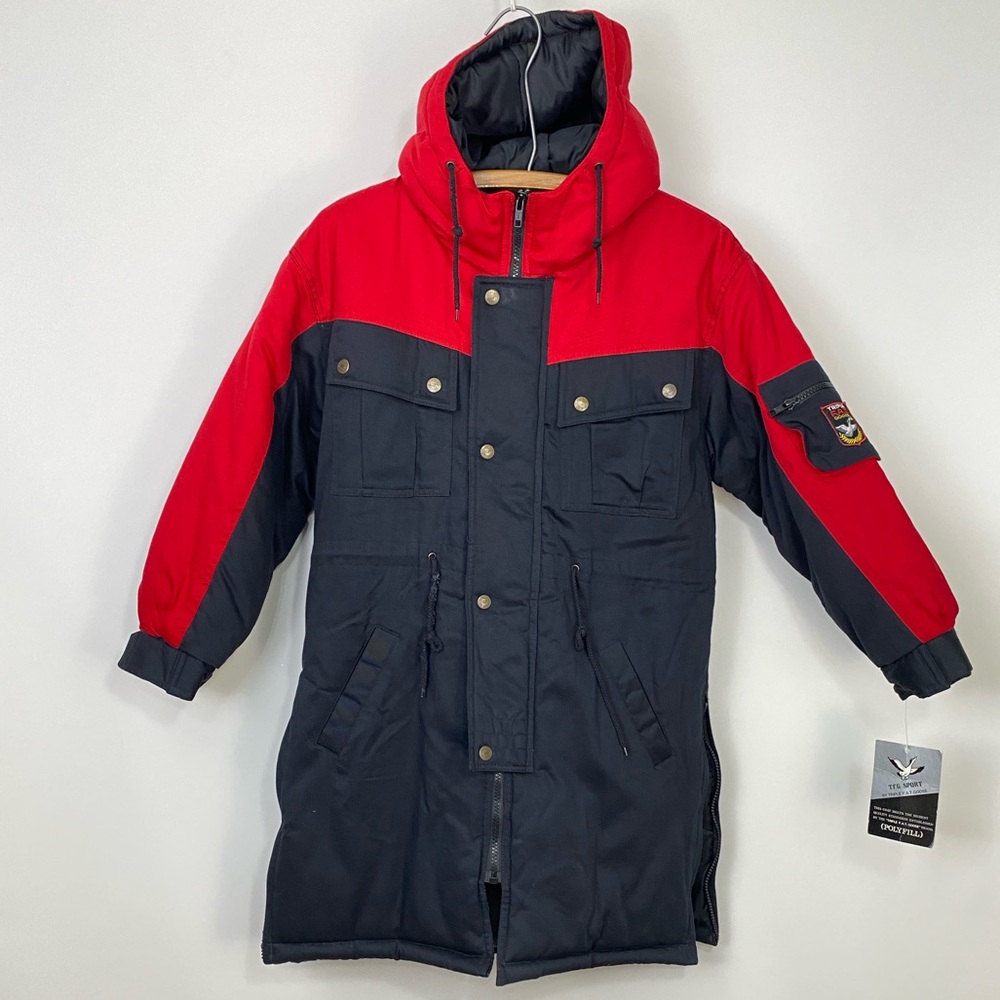 Vintage NWT Triple F.A.T. Goose Sport Jacket 8 10 Small Kids Coat Cotton Vented